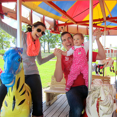 Enjoy the timeless magic of our Farm Carousel