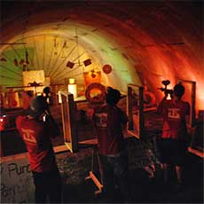 Practice your paintball skills with our paintball shooting gallery!